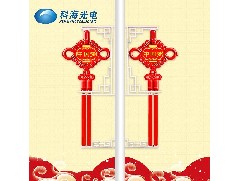 中國(guó)結(jié)景觀燈：LED中國(guó)結(jié)燈桿造型怎么做